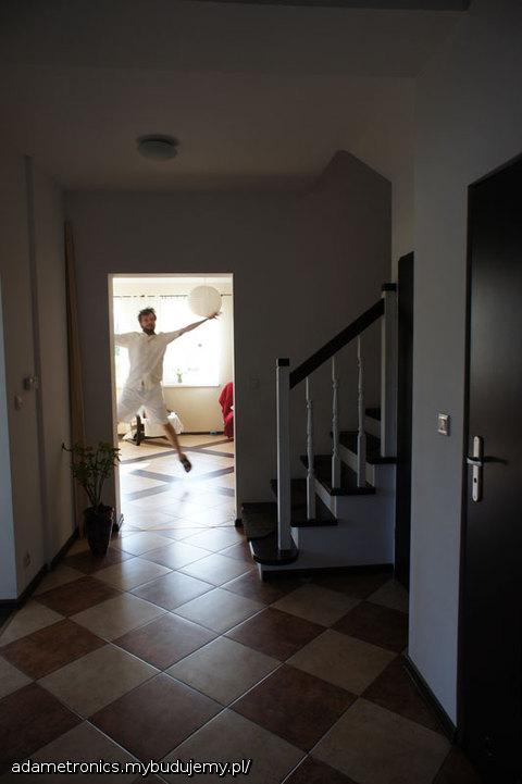 Korytarz na dole i ... Ja:)