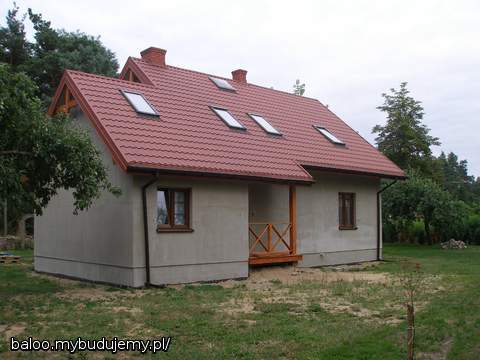 Zakończone ocieplenie domu. Styropian 12cm plus klej na siatce. Na razie nie...