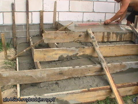 moje schodki na taras..