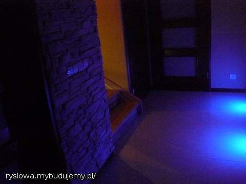 niebieskie ledy w hollu