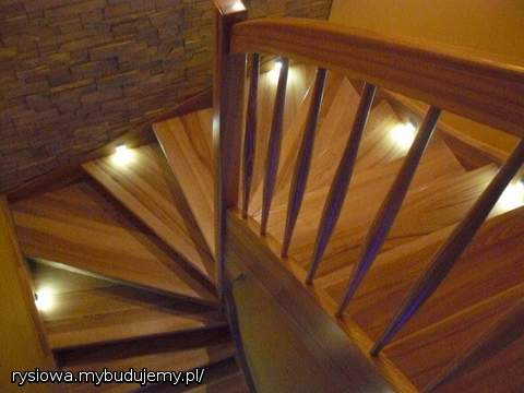 schody z oświetleniem ledowym