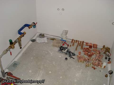 Przed montażem wodomierza - kotłownia