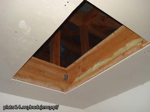 Otwór na strych po zabudowaniu płytami RG