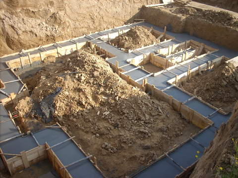 Fundamenty już zalane...