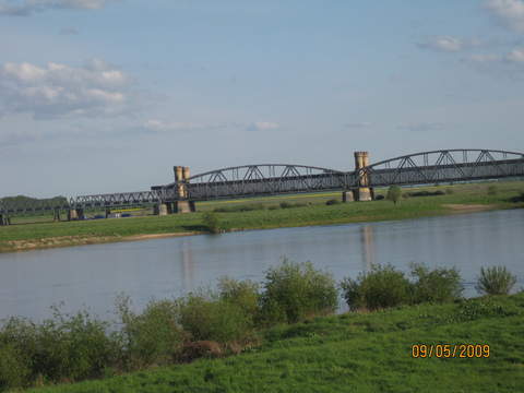 Widok na most tczewski, najpiękniejszy w Polsce