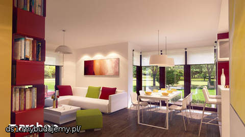 Wizualizacja Domu w tamaryszkach 2(N) według pracowni ARCHON+ 1