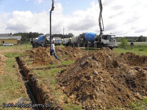 zalewanie ław fundamentowych