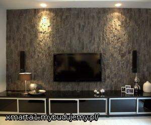 w tapecie ściana TV