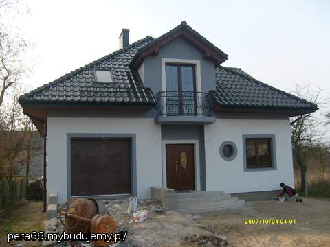 tynk położony, efekt końcowy jak na obrazku:)