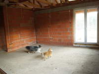 Widok salonu z kuchni