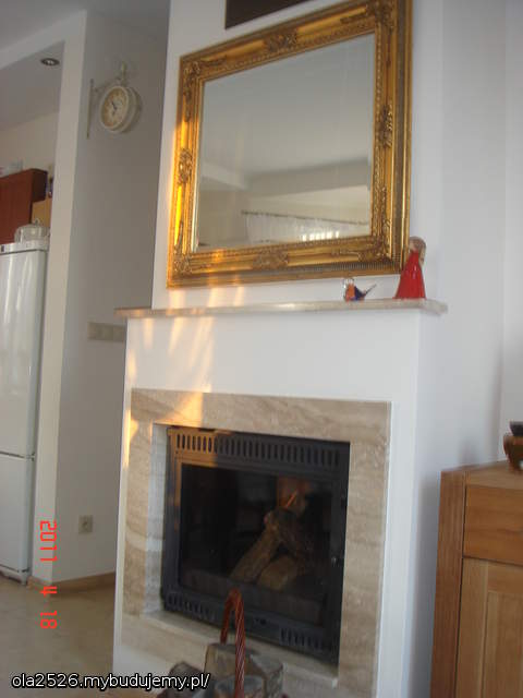 wnętrze kominek