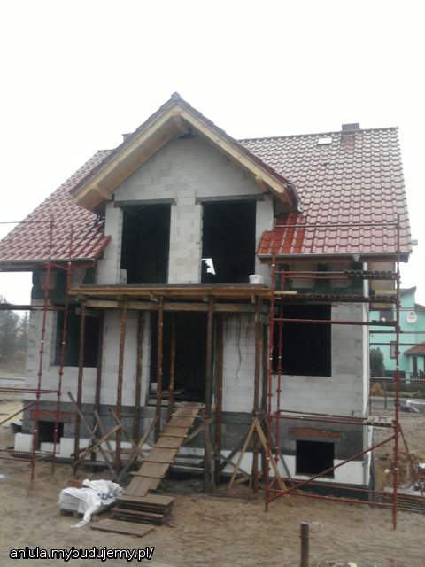 Pogoda nam dopisała podczas budowy.