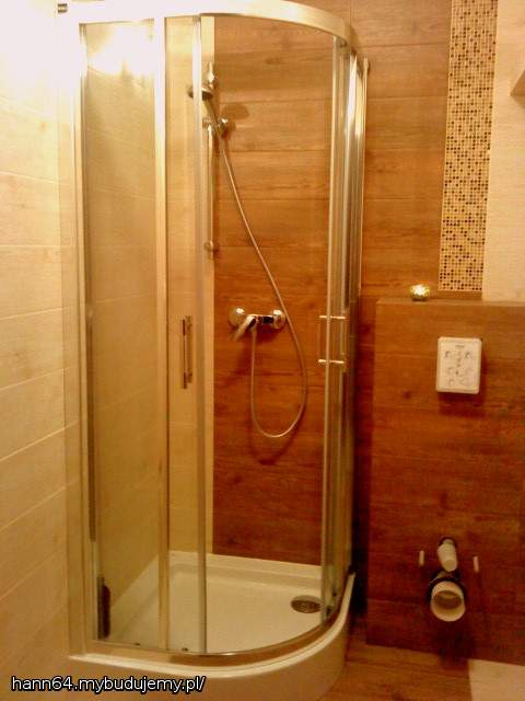 W weekend wreszcie pierwszy prysznic w nowym domu.