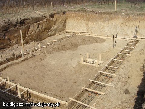 Ławy pod piwnicę - zbrojenie