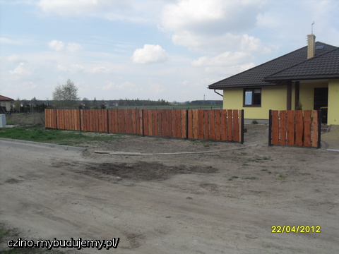 ogrodzenie - sztachety