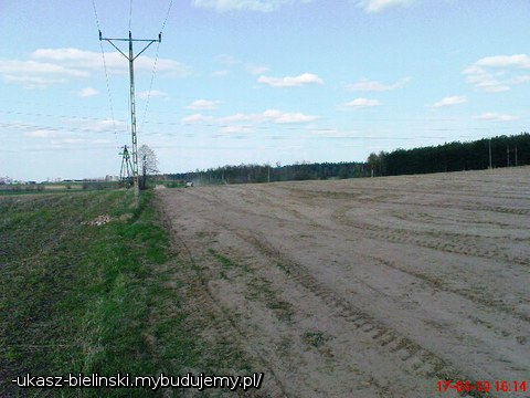 zakupiliśmy działkę, suche pole, jeszcze rok wcześniej uprawiane