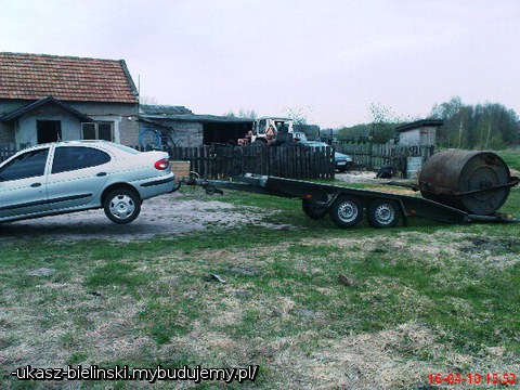 a więc pożyczyłem walec i zaciągnąłem go na działkę