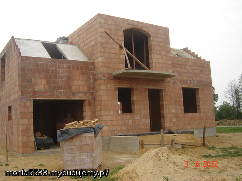 zalany górny strop nad garażem