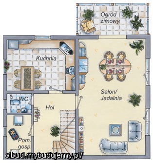 DOM Z OGRODEM ZIMOWYM 118 - parter