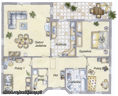 L-BUNGALOW 108 - rzut