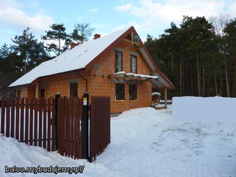 widok od wjazdu - zimą