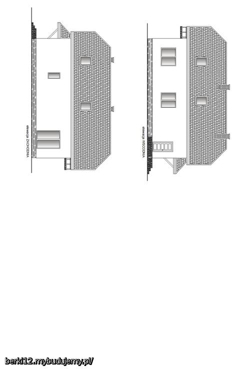 elewacja wschód- zachód
