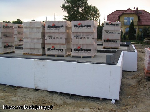 Przygotowany materiał na ściany