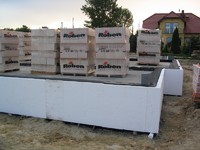 Przygotowany materiał na ściany