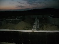 fundamenty zrobione, pomalowane:)