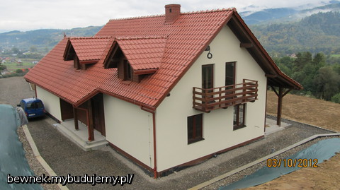 Dom stoi,kończymy instalacje,obrabiamy teren....