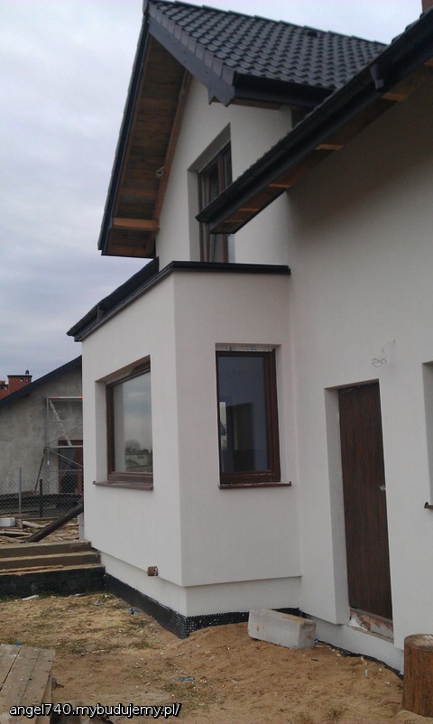 balkon , obróbka blachą i runienka