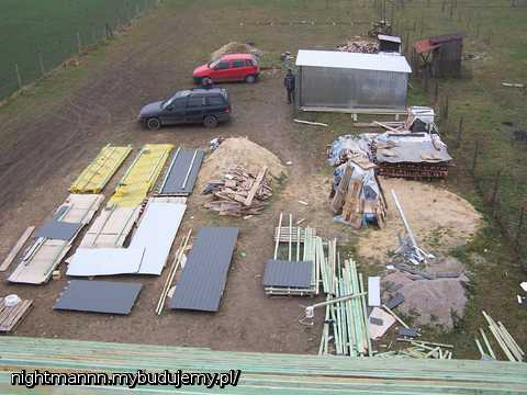 Plac budowy z lotu ptaka, a konkretnie z miejsca wejścia Św. MIKOŁAJA .