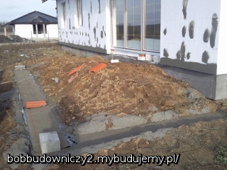 fundament taras nie poręczny wąski ale to wina działki w innym przypadku rewelacja ale nie jest źle na przeciwko tylko kukurydza... (ale o tym to dopiero przekonaliśmy się latem pozytywnie oczywiście)