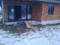 niestety pogoda przerwała prace