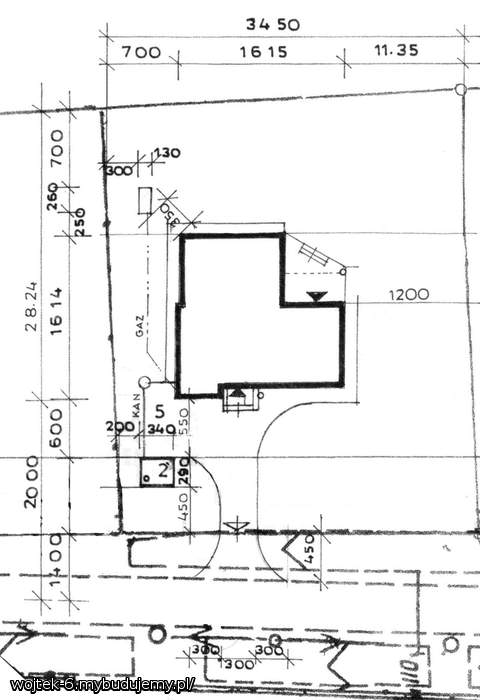 Plan zagospodarowania dzialki