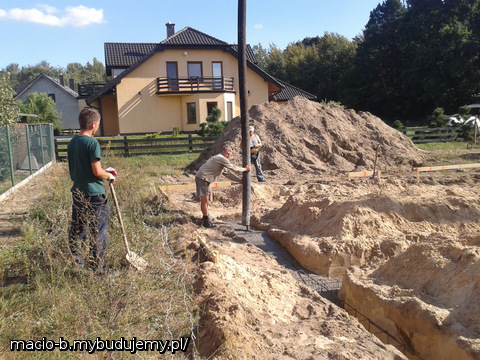 Wylewanie ław fundamentowych