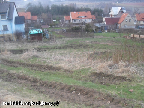 działka już troszeczkę wyrównana