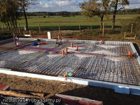 zbrojona, ogrzewanie podłogowe, woda, kanalizacja - gotowe do zalania
