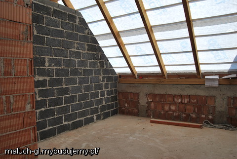 pokój z oknami dachowymi, szafa.