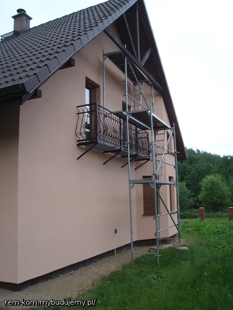 Elewacja, dach, balkon