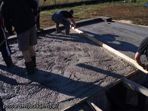 pod ścianki działowe poszły belki i wreszcie chudziak