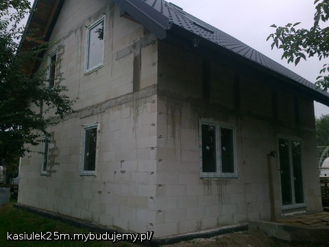 czarny dach, białe okna. Trzeba myśleć nad kolorem elewacji :)