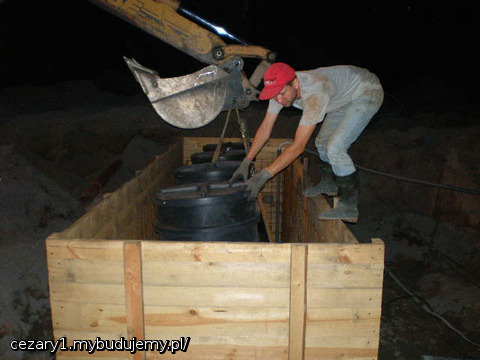 oczyszczalnia w szalunku, za chwilę będę odpinał pasy i w końcu udam się na zasłużony odpoczynek:)
