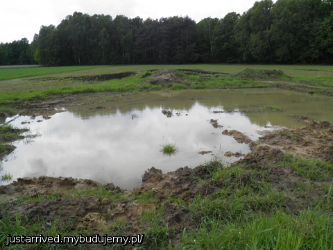 wysoki poziom wod gruntowych i gliniasta ziemia blokująca opadowa wode