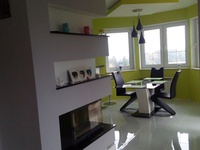 widok z salonu na jadalnie