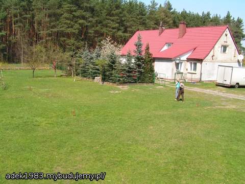 Działka wiosną (kwiecień 2010)