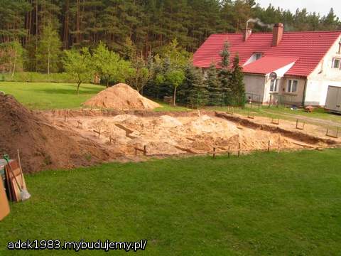 Wykop w całej okazałości.