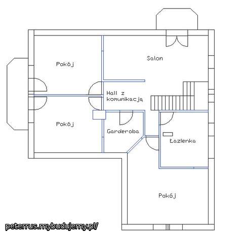 Rozplanowanie pomieszczeń na poddaszu