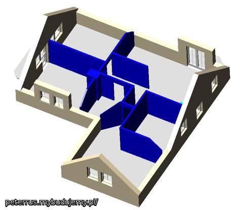I jeszcze raz widok pomieszczeń na poddaszu z innej perspektywy