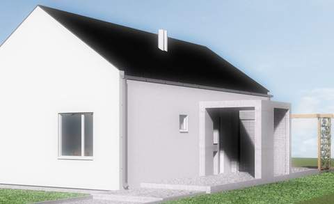 projekt domu jednorodzinnego 80m2